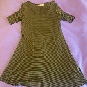 Olive Green Shift Dress